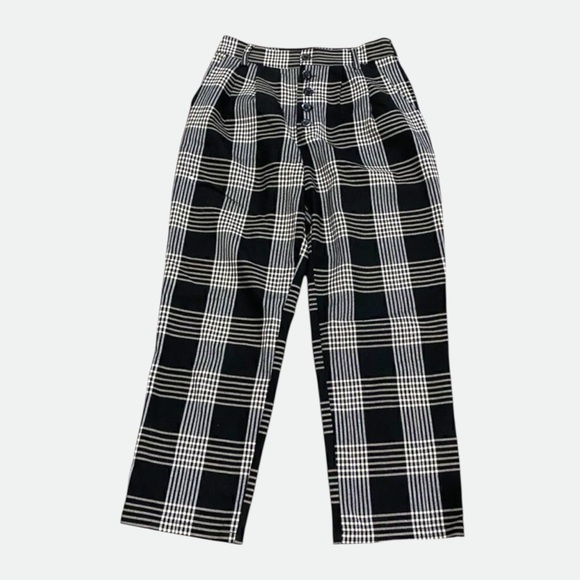 Forever 21 Pants - Forever 21 High Waisted Plaid Trouser Pant Size S
